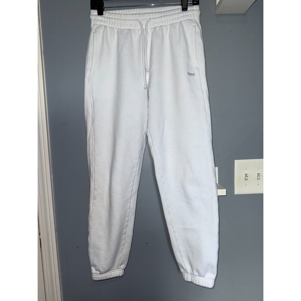 Aritzia · TNA Sweatfleece White 'Boyfriend Fit' Sweatpants | Size Small | Comfy